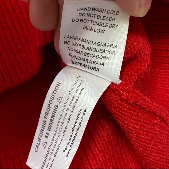 Tuckernuck Hyacinth House Red Pom Pom Melinda Crewneck Sweater - Picture 8 of 8